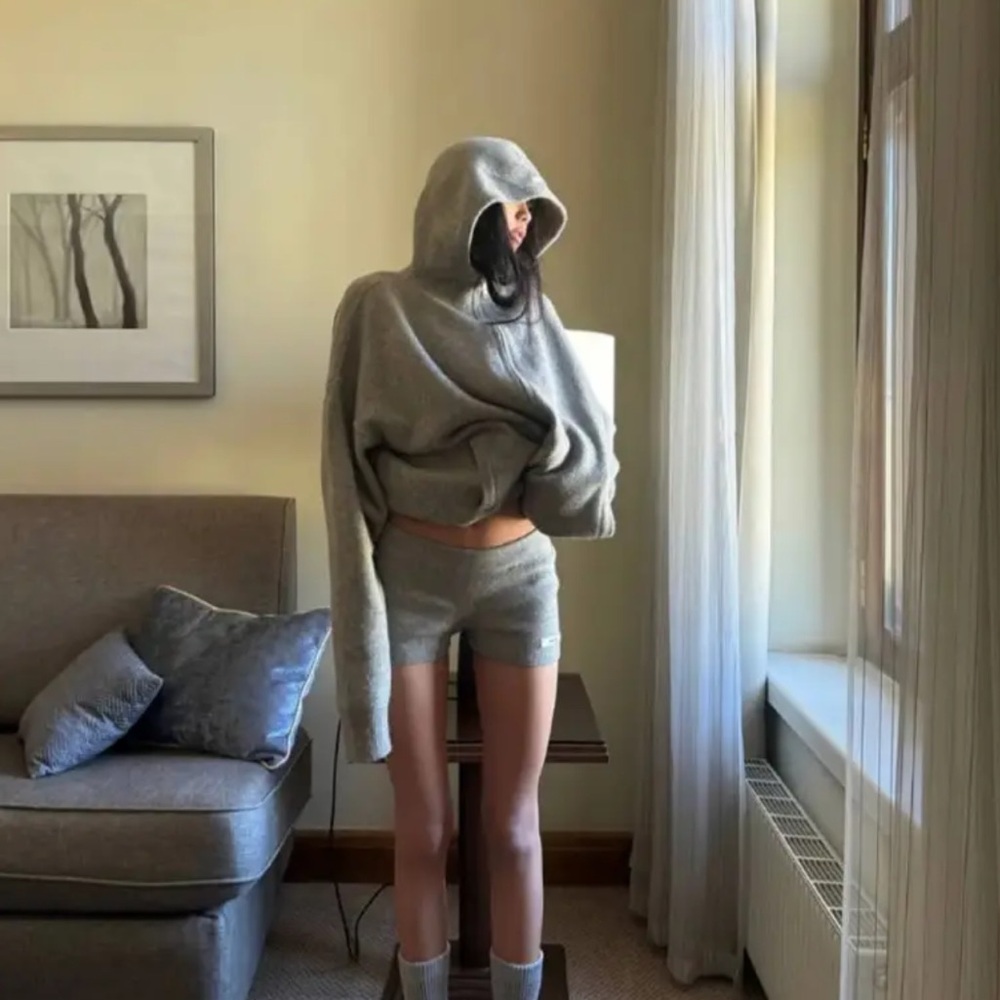 Effortless Luxe Oversized Hoodie & Shorts Set